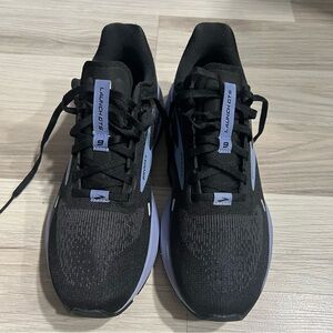 Brooks Black Ebony Purple Athletic Running Sneakers size 8B